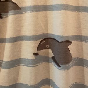 Lularoe whale baseball tee